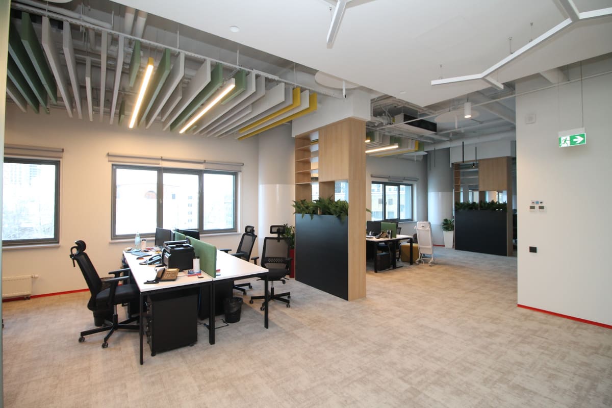 Звукопоглощающие войлочные панели на стенах офиса — решение для open space