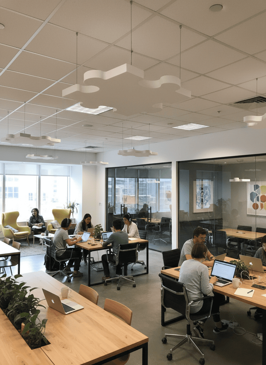 Шум в офисе — сотрудники отвлекаются от работы из-за фонового гулас