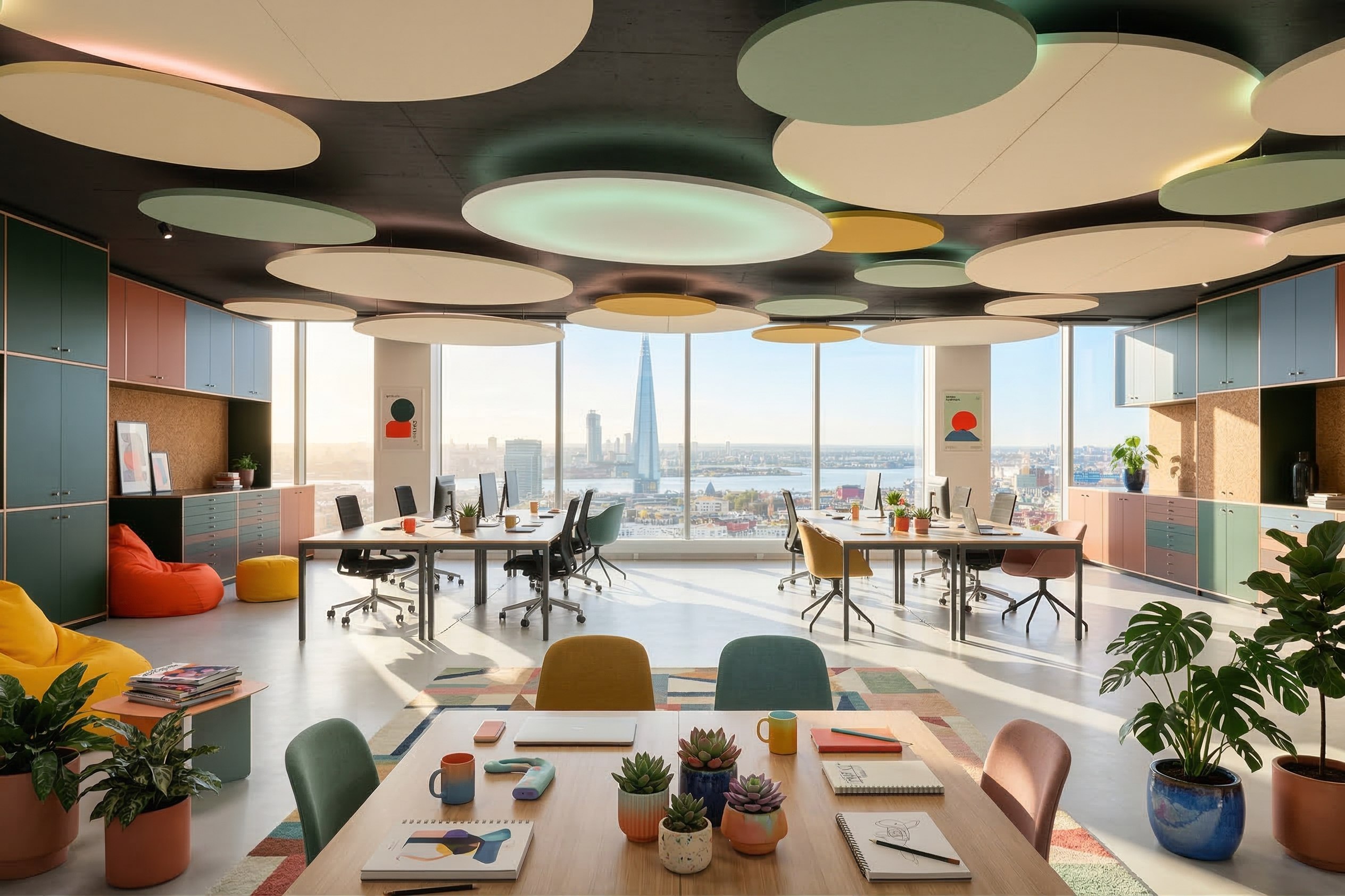 Потолки из акустических панелей