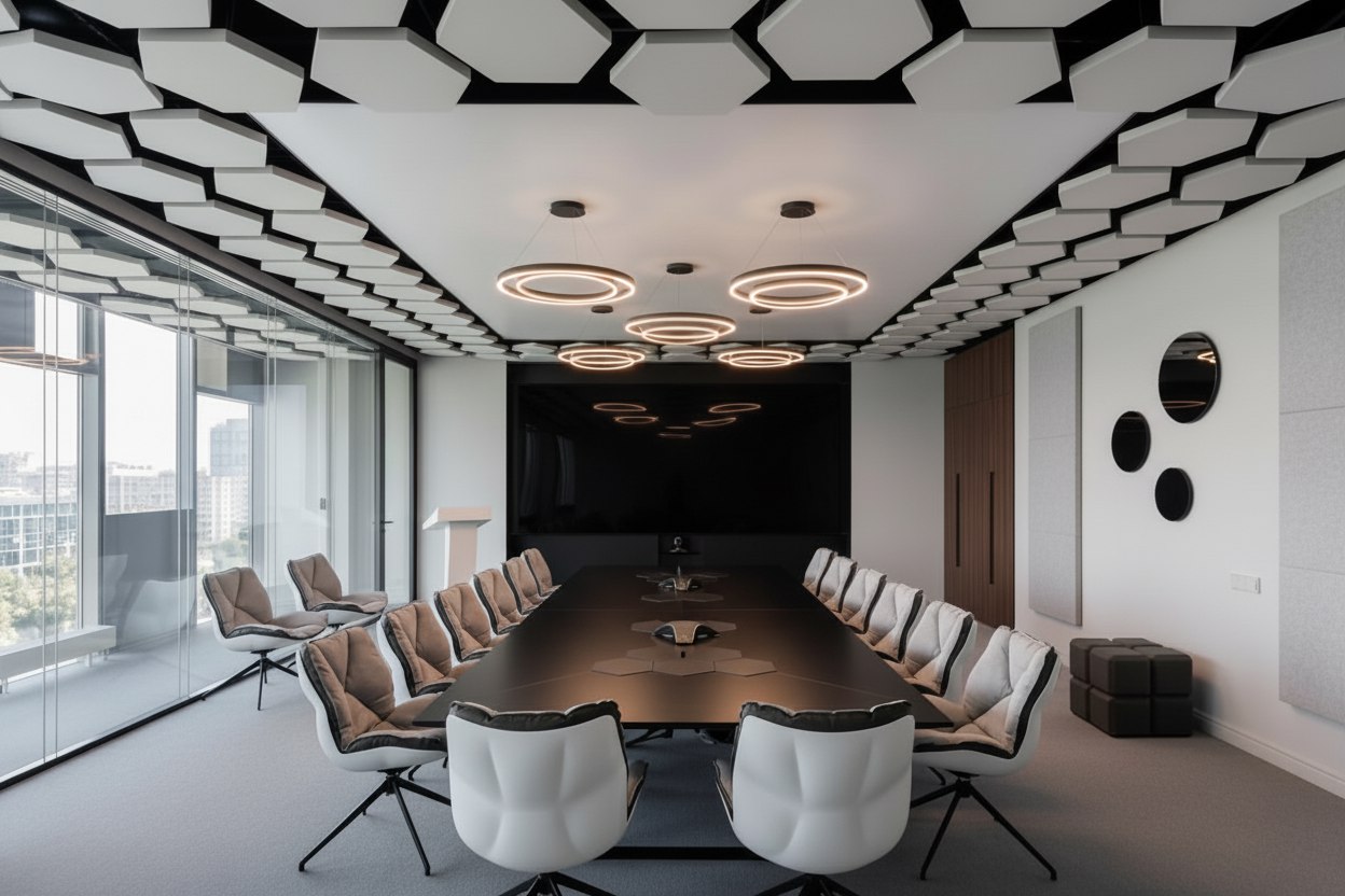 Потолки из акустических панелей