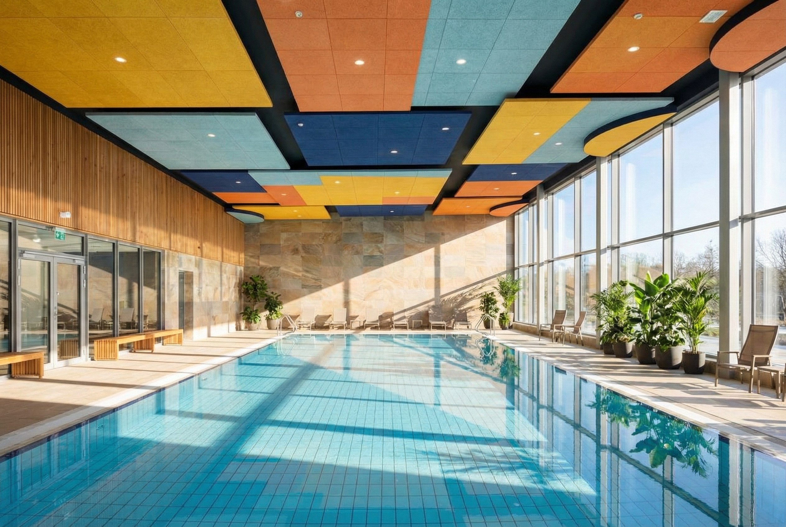 Потолки из акустических панелей