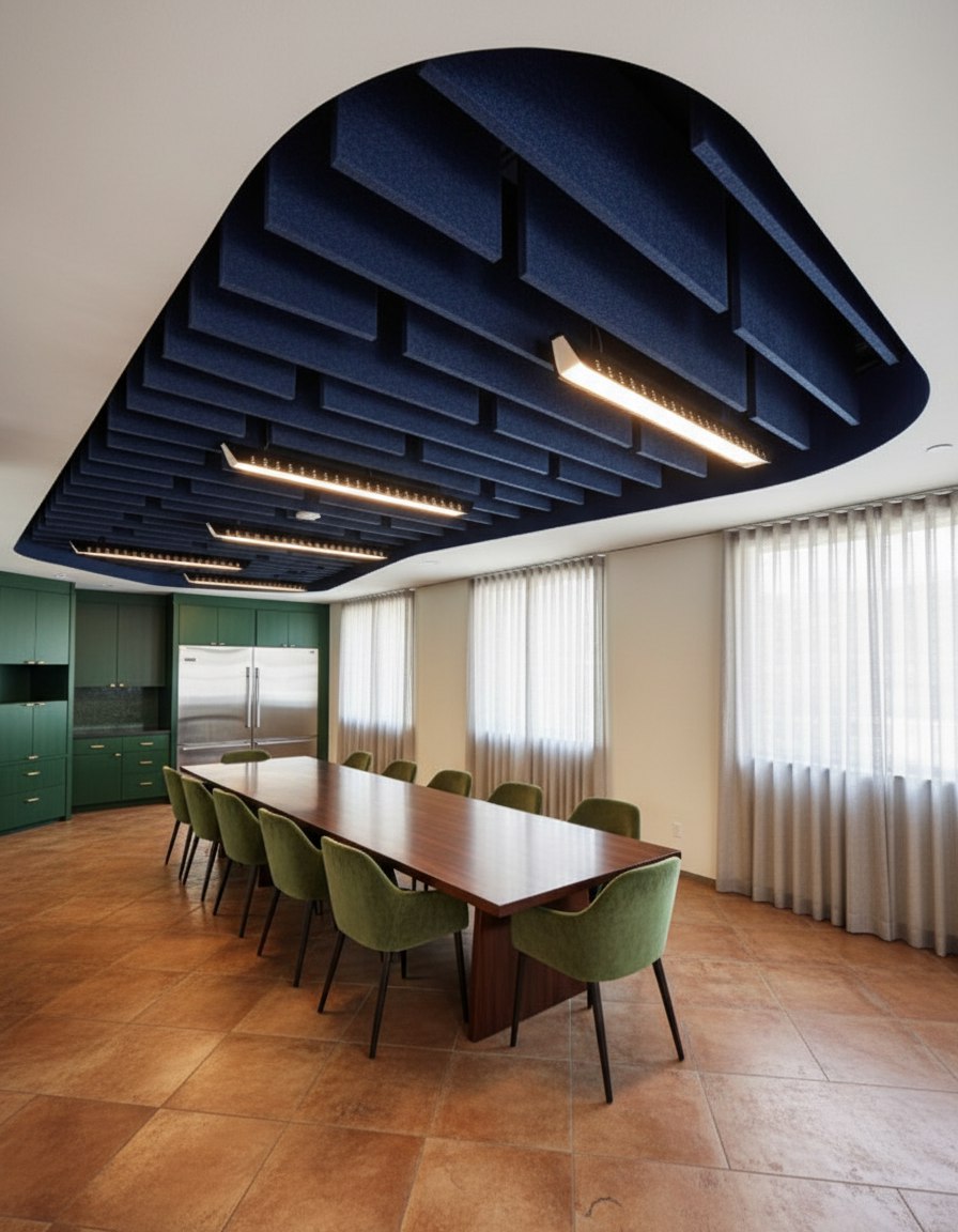 Стеновые акустические панели из фибролита