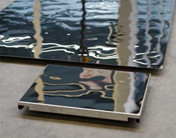 Потолочная панель K&R Design Hook-on VRB 1100х500 мм Нержавеющая сталь AISI 304 0,8 мм