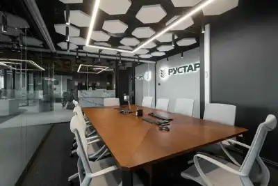 Акустическая панель остров K&R Design OST Шестиугольник Ø 1200х40 мм Ral 9003