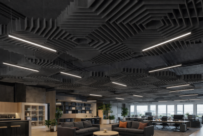 Акустическая панель из войлока остров K&R Design HEXIS Шестигранник D1000х9/200 