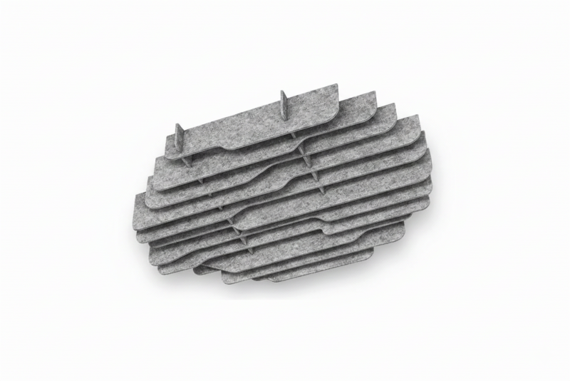 Акустическая панель из войлока остров K&R Design Wave