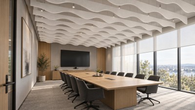 Акустическая панель баффл K&R Design BFL Волна 1800х200/300х40 мм Ral 9003
