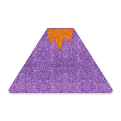 Акустическая настенная фигура войлок K&R Design VLK «Вулкан» 1830*1150*9 мм