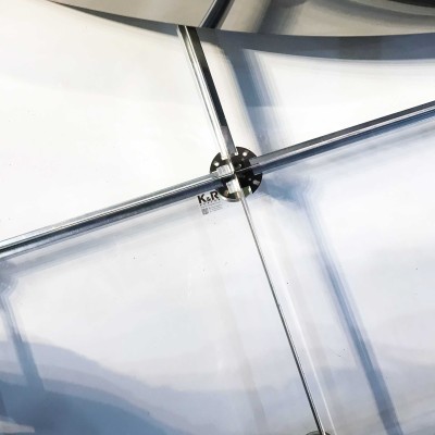 Плита фальшпола из трёхлистного стекла K&R Design Clear Glass 38