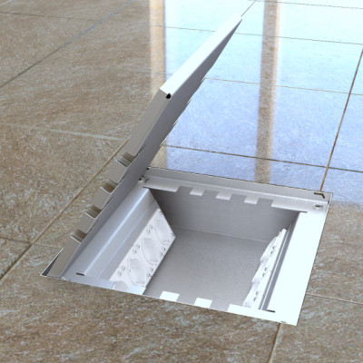 Напольный люк KR-SQ-6 Нерж (220х220х90)