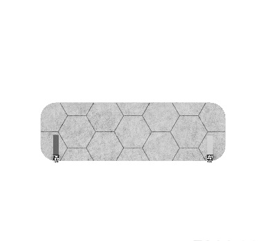 Настольные перегородки K&R Design из войлока 1200х375х27 KR4.02